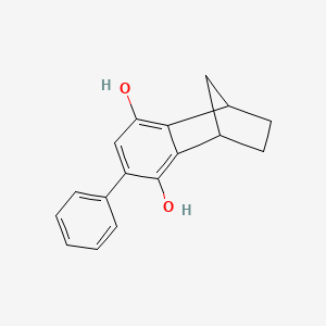 molecular formula C17H16O2 B14483568 6-Phenyl-1,2,3,4-tetrahydro-1,4-methanonaphthalene-5,8-diol CAS No. 65055-66-5