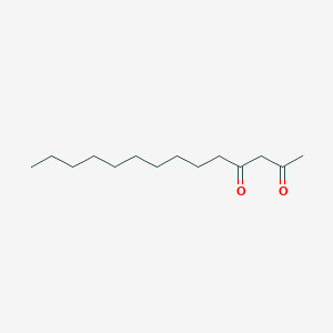 molecular formula C14H26O2 B14483574 Tetradecane-2,4-dione CAS No. 64042-17-7