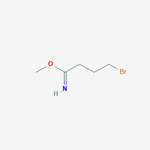 molecular formula C5H10BrNO B14483575 Methyl 4-bromobutanimidate CAS No. 64072-44-2