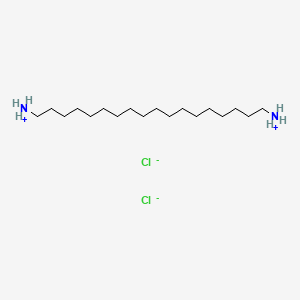 molecular formula C18H42Cl2N2 B14483602 Octadecanediamine, dihydrochloride CAS No. 63906-90-1