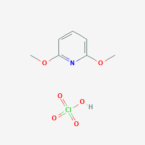 molecular formula C7H10ClNO6 B14483613 2,6-Dimethoxypyridine;perchloric acid CAS No. 65840-92-8