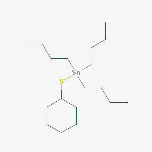 molecular formula C18H38SSn B14483617 Tributyl(cyclohexylsulfanyl)stannane CAS No. 64495-81-4
