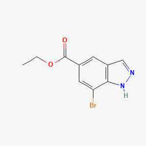 molecular formula C10H9BrN2O2 B1448365 Ethyl 7-bromo-1H-indazole-5-carboxylate CAS No. 1355170-90-9