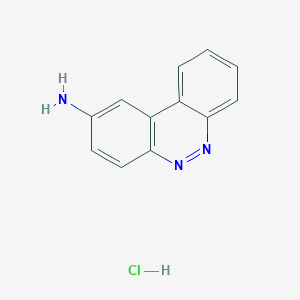 molecular formula C12H10ClN3 B14483680 Benzo[c]cinnolin-2-amine--hydrogen chloride (1/1) CAS No. 64126-80-3