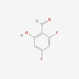 molecular formula C7H4F2O2 B144837 2,4-Difluoro-6-hydroxybenzaldehyde CAS No. 136516-64-8