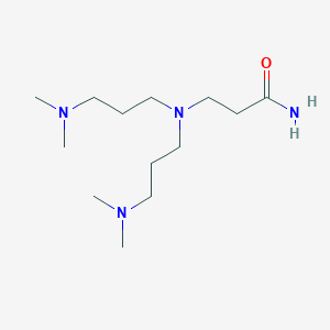 molecular formula C13H30N4O B14483737 Propanamide, 3-[bis[3-(dimethylamino)propyl]amino]- CAS No. 64971-38-6
