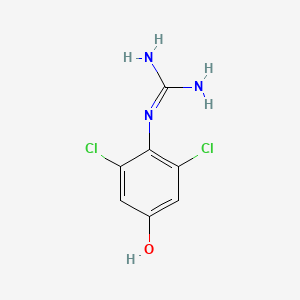 molecular formula C7H7Cl2N3O B14483738 N''-(2,6-Dichloro-4-hydroxyphenyl)guanidine CAS No. 66266-74-8