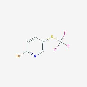 molecular formula C6H3BrF3NS B1448381 2-Bromo-5-(trifluoromethylthio)pyridine CAS No. 1204234-94-5