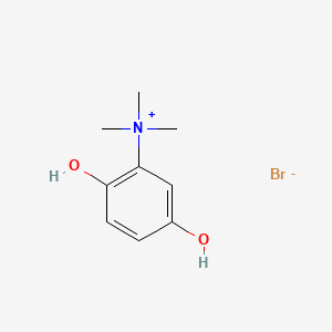 molecular formula C9H14BrNO2 B14483845 2,5-Dihydroxyphenyltrimethylammonium bromide CAS No. 63977-42-4