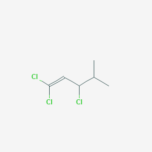 molecular formula C6H9Cl3 B14483869 1,1,3-Trichloro-4-methylpent-1-ene CAS No. 65696-60-8