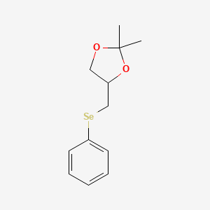 molecular formula C12H16O2Se B14483881 2,2-Dimethyl-4-[(phenylselanyl)methyl]-1,3-dioxolane CAS No. 65349-58-8