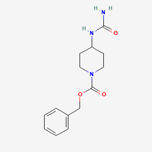 molecular formula C14H19N3O3 B1448391 Benzyl 4-[(aminocarbonyl)amino]piperidine-1-carboxylate CAS No. 1427460-41-0