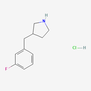 molecular formula C11H15ClFN B1448392 3-(3-Fluorobenzyl)pyrrolidine hydrochloride CAS No. 1203682-96-5