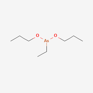 molecular formula C8H19AsO2 B14483944 Arsine, ethylidipropoxy- CAS No. 64048-92-6