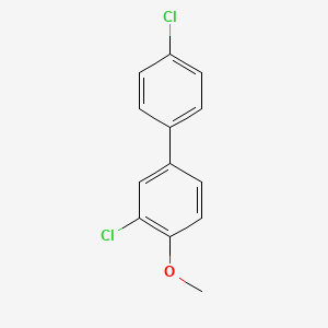 molecular formula C13H10Cl2O B14483965 3,4'-Dichloro-4-methoxy-1,1'-biphenyl CAS No. 66175-38-0