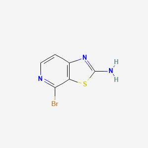 molecular formula C6H4BrN3S B1448398 4-Bromothiazolo[5,4-c]pyridin-2-amine CAS No. 1439815-04-9