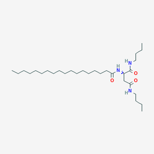 molecular formula C30H59N3O3 B14484037 N~1~,N~4~-Dibutyl-N~2~-octadecanoyl-L-aspartamide CAS No. 63663-32-1