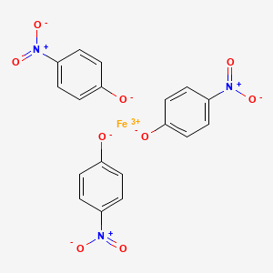 molecular formula C18H12FeN3O9 B14484048 p-Nitrophenol iron(III) salt CAS No. 64047-80-9