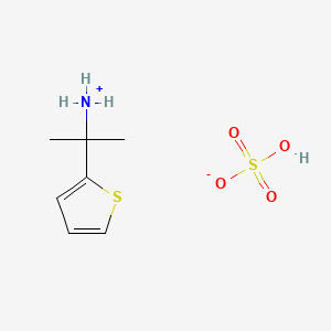 molecular formula C7H13NO4S2 B14484058 Isopropylamine, 2-thienyl-, sulfate CAS No. 63905-61-3
