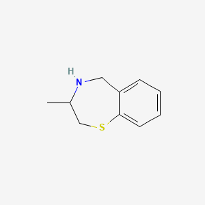 molecular formula C10H13NS B1448406 3-Methyl-2,3,4,5-tetrahydro-1,4-benzothiazepine CAS No. 802875-04-3