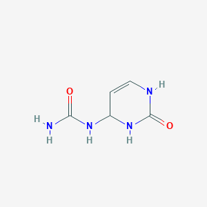 molecular formula C5H8N4O2 B14484081 N-(2-Oxo-1,2,3,4-tetrahydropyrimidin-4-yl)urea CAS No. 66066-98-6