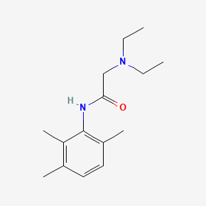 molecular formula C15H24N2O B14484086 Acetamide, 2-(diethylamino)-N-(2,3,6-trimethylphenyl)- CAS No. 64503-30-6