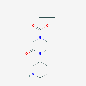 Tert-butyl 3-oxo-4-(piperidin-3-yl)piperazine-1-carboxylate