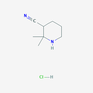 2,2-Dimethylpiperidine-3-carbonitrile hydrochloride