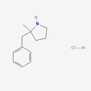 molecular formula C12H18ClN B1448415 2-苄基-2-甲基吡咯烷盐酸盐 CAS No. 1803585-45-6