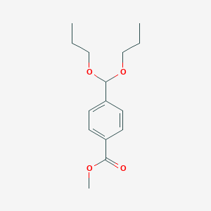 molecular formula C15H22O4 B14484152 Methyl 4-(dipropoxymethyl)benzoate CAS No. 65492-73-1