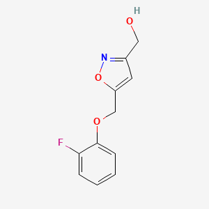 [5-(2-Fluorophenoxymethyl)-1,2-oxazol-3-yl]methanol