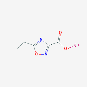 molecular formula C5H5KN2O3 B1448420 Potassium 5-ethyl-1,2,4-oxadiazole-3-carboxylate CAS No. 1803591-86-7