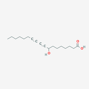 molecular formula C18H28O3 B14484231 9,11-Octadecadiynoic acid, 8-hydroxy- CAS No. 64144-77-0