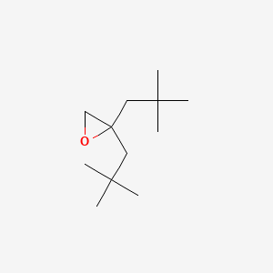 molecular formula C12H24O B14484236 Oxirane, 2,2-di-tert-pentyl- CAS No. 64046-71-5