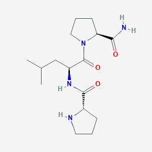 molecular formula C16H28N4O3 B14484241 L-Prolyl-L-leucyl-L-prolinamide CAS No. 65126-64-9