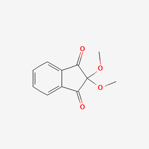 molecular formula C11H10O4 B14484263 1H-indene-1,3(2H)-dione, 2,2-dimethoxy- CAS No. 65299-21-0