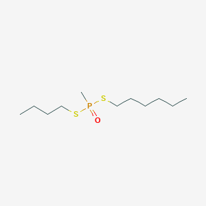 molecular formula C11H25OPS2 B14484285 S-Butyl S-hexyl methylphosphonodithioate CAS No. 67318-58-5