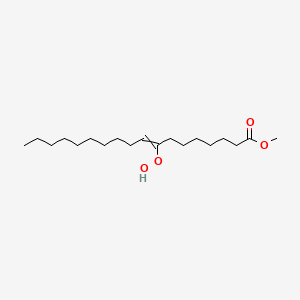 molecular formula C19H36O4 B14484298 Methyl 8-hydroperoxyoctadec-8-enoate CAS No. 64687-35-0