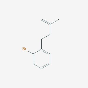 molecular formula C11H13Br B144843 4-(2-Bromophenyl)-2-methyl-1-butene CAS No. 130955-17-8