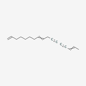 molecular formula C17H22 B14484311 1,8,15-Heptadecatriene-11,13-diyne CAS No. 64185-67-7