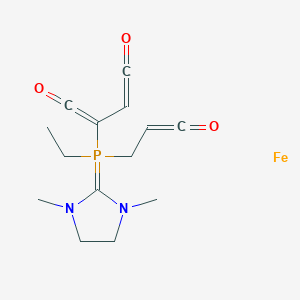 molecular formula C14H19FeN2O3P B14484339 CID 71371107 CAS No. 64926-84-7