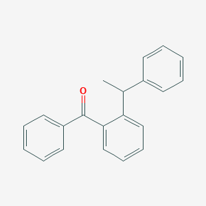 molecular formula C21H18O B14484364 Phenyl[2-(1-phenylethyl)phenyl]methanone CAS No. 63762-65-2