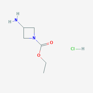 molecular formula C6H13ClN2O2 B1448439 Ethyl 3-aminoazetidine-1-carboxylate hydrochloride CAS No. 1607274-65-6