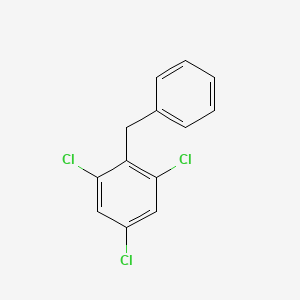 molecular formula C13H9Cl3 B14484475 Benzyltrichlorobenzene CAS No. 65652-43-9
