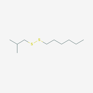 molecular formula C10H22S2 B14484478 Disulfide, hexyl 2-methylpropyl CAS No. 64580-58-1