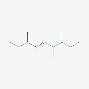 molecular formula C12H24 B14484513 3,6,7-Trimethylnon-4-ene CAS No. 64780-99-0