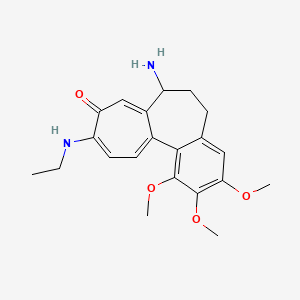 molecular formula C21H26N2O4 B14484514 Ethyldesacetylcolchaminone CAS No. 63917-72-6