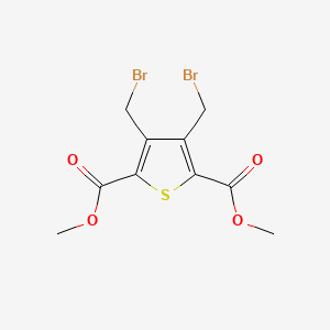 molecular formula C10H10Br2O4S B14484536 Dimethyl 3,4-bis(bromomethyl)thiophene-2,5-dicarboxylate CAS No. 64663-84-9