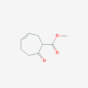 molecular formula C9H12O3 B14484601 Methyl 7-oxo-3-cycloheptene-1-carboxylate CAS No. 64670-13-9