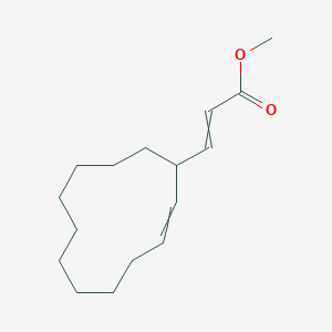 molecular formula C16H26O2 B14484619 Methyl 3-(cyclododec-2-en-1-yl)prop-2-enoate CAS No. 64746-06-1